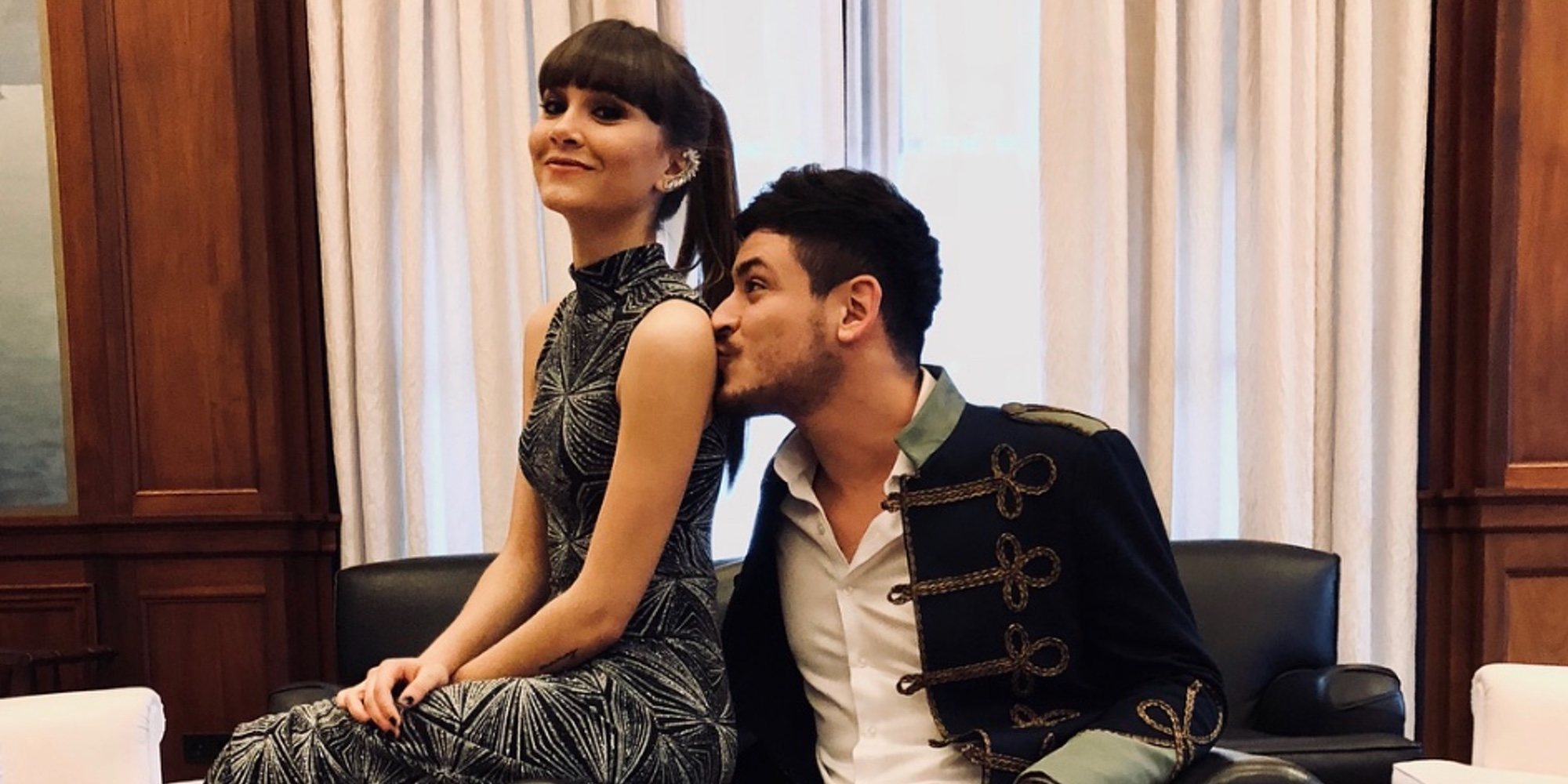 Aitana y Cepeda, pura ternura antes de los Premios Cadena Dial