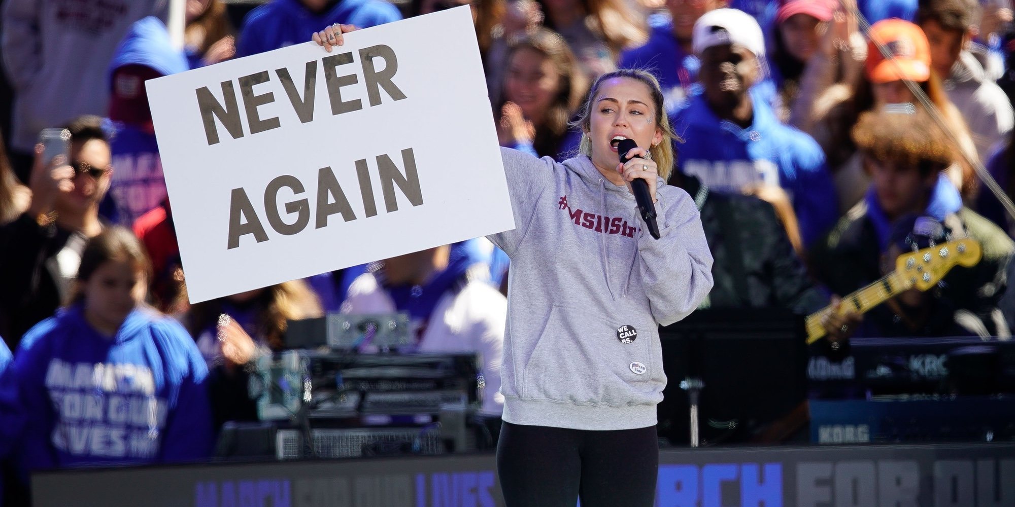 Selena Gomez, Miley Cyrus... Los famosos no se pierden la multitudinaria marcha contra las armas