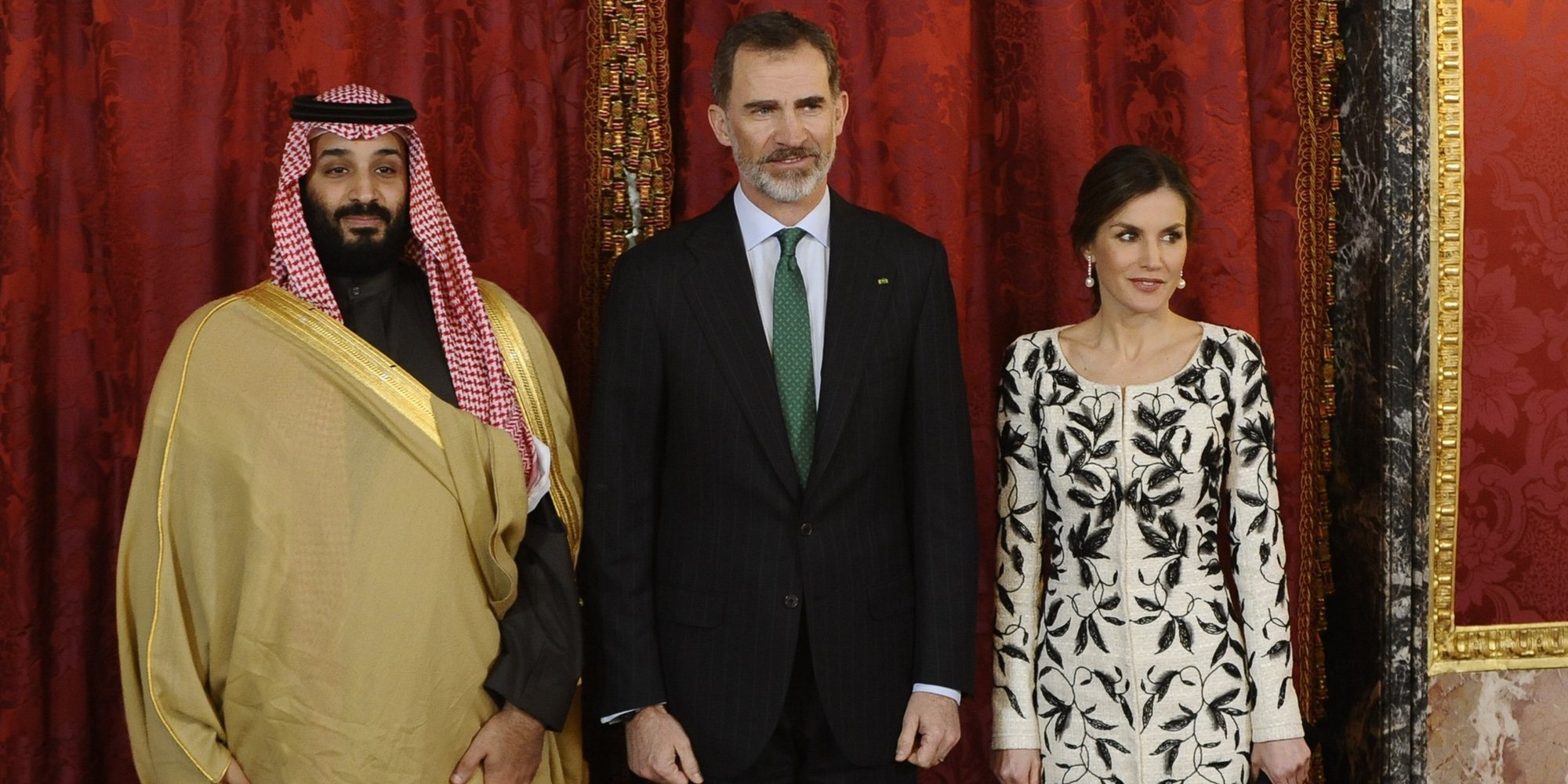 Los Reyes Felipe y Letizia comparten almuerzo con el Príncipe Mohammed Bin Salman de Arabia Saudí