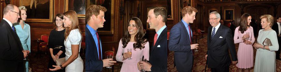 Los Duques de Cambridge, el Príncipe Harry y las Princesas de York, anfitriones de la realeza en Windsor