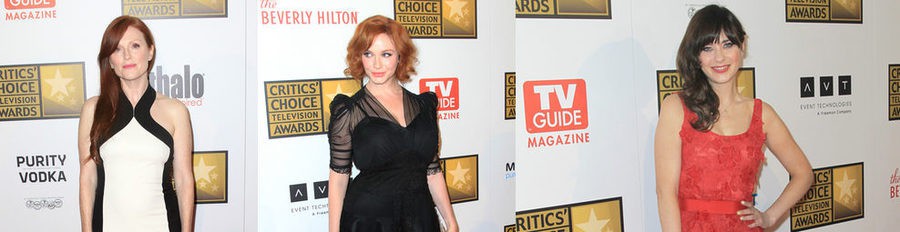 Christina Hendricks, Zooey Deschanel y Julianne Moore, premiadas en los Critics' Choice Awards 2012