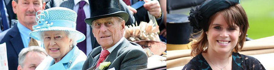 La Reina Isabel, el Duque de Edimburgo, el Príncipe Carlos, la Duquesa de Cornualles y Eugenia de York inauguran Ascot 2012