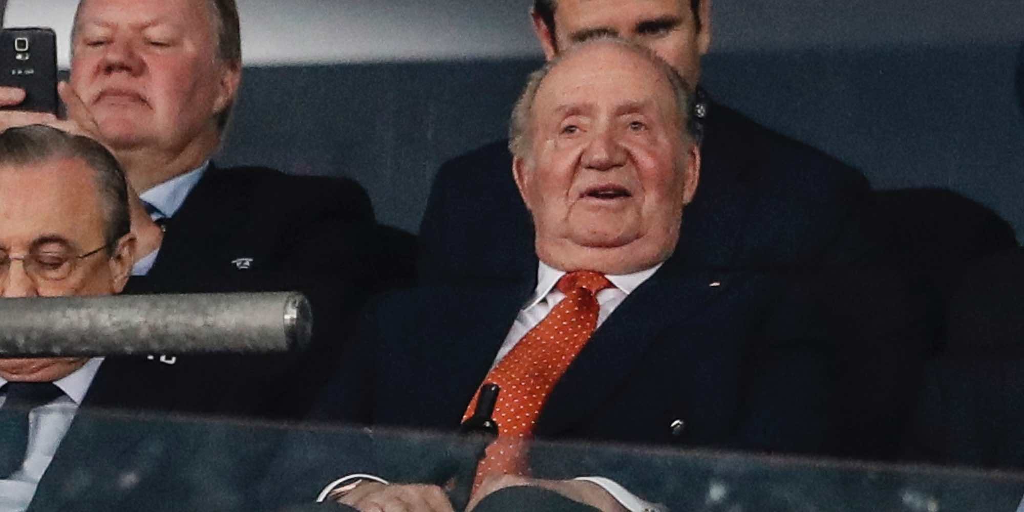 La alegría del Rey Juan Carlos por la victoria del Real Madrid en la Champions 2018