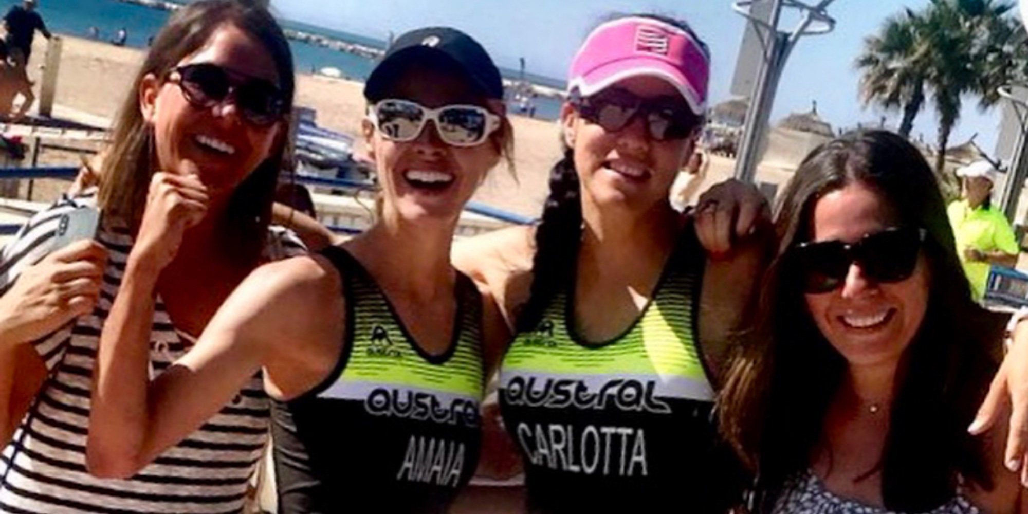 Amaia Salamanca cumple su sueño al completar un triatlón con una de sus mejores amigas