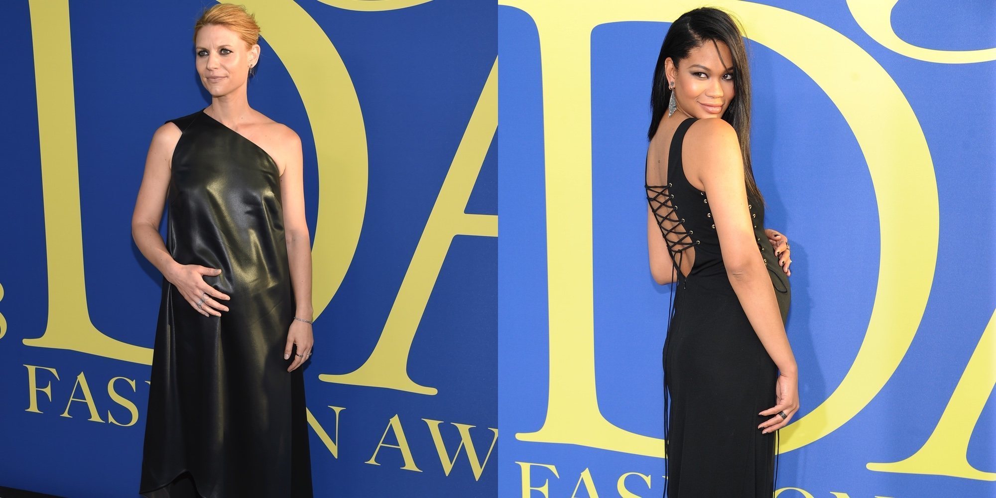 Chanel Iman y Claire Danes lucen embarazo en la alfombra roja de los CFDA Fashion Awards 2018