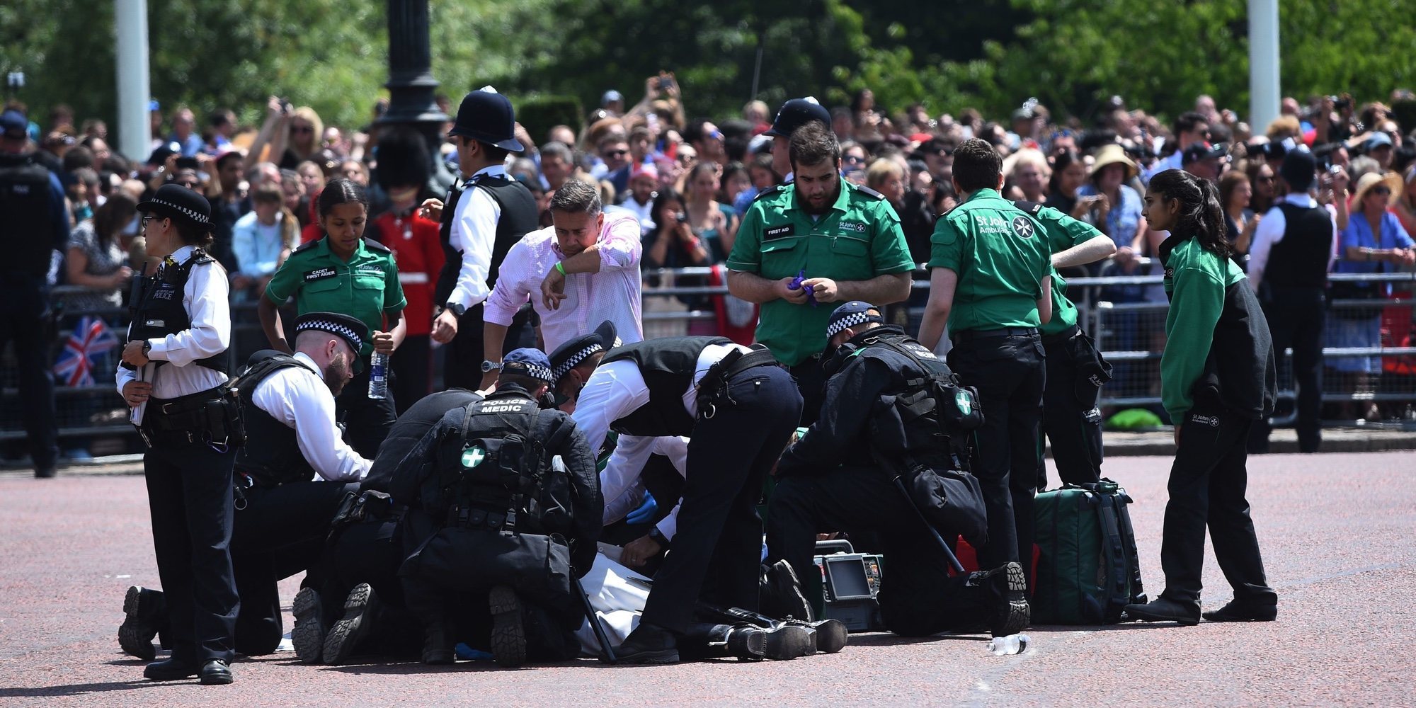 El susto del desfile del Trooping The Colour al caer el Mariscal Guthrie desde su caballo