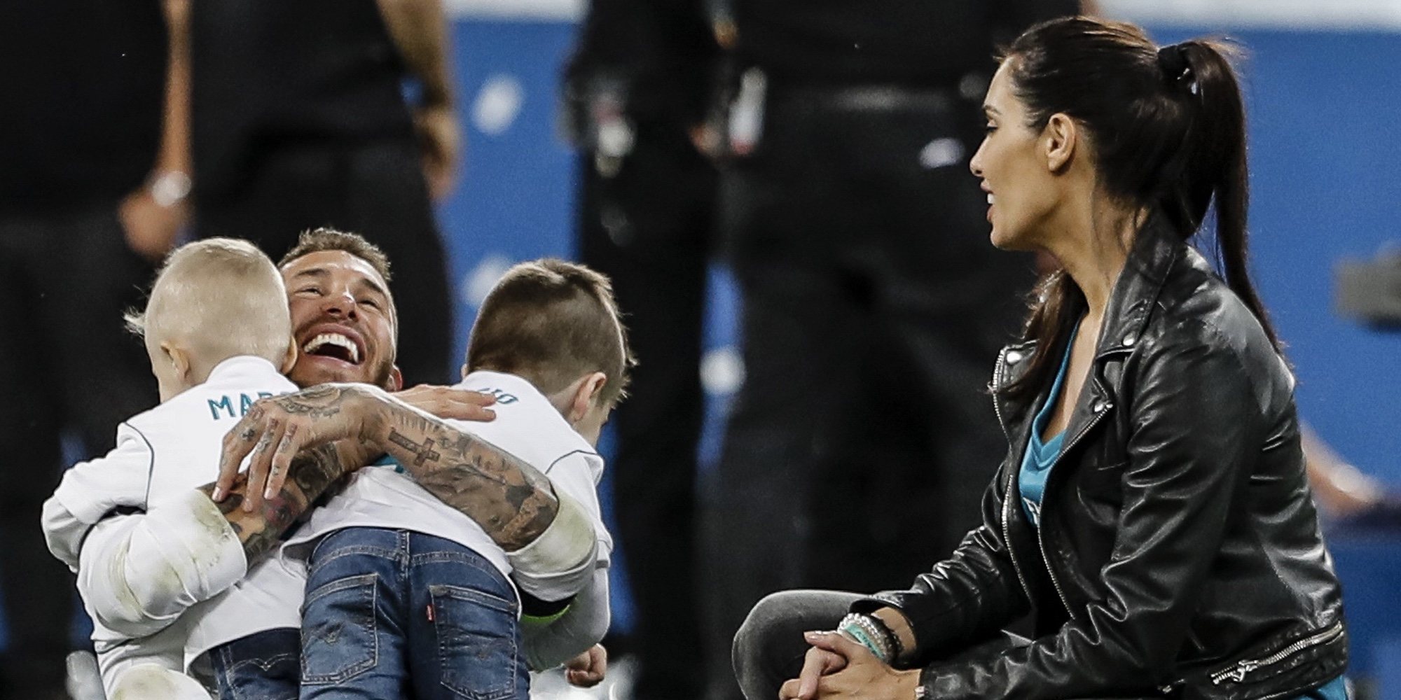 Pilar Rubio y Sergio Ramos disfrutan del fin de semana con sus hijos entre rock y chapuzones en la piscina