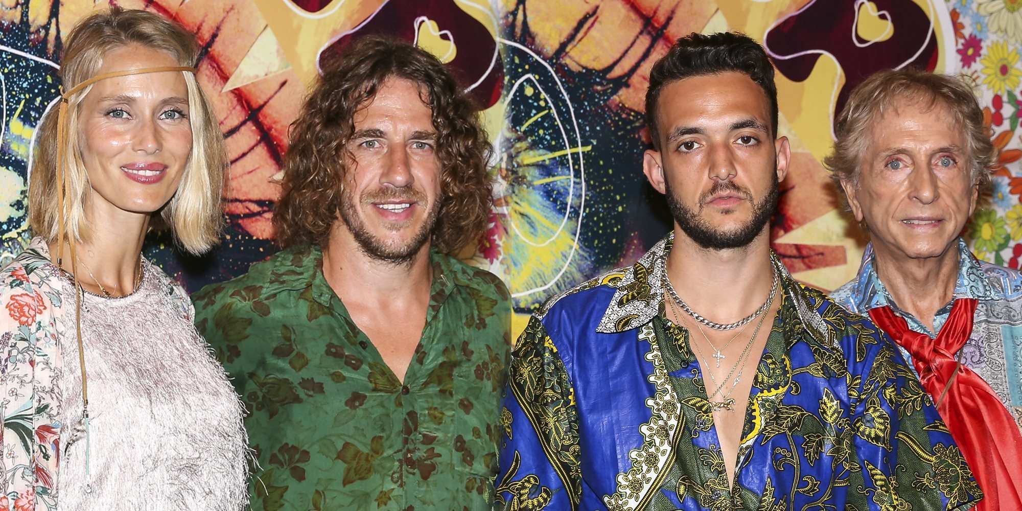 C. Tangana, Carles Puyol y Vanesa Lorenzo se divierten en la fiesta Flower Power 2018 en Ibiza