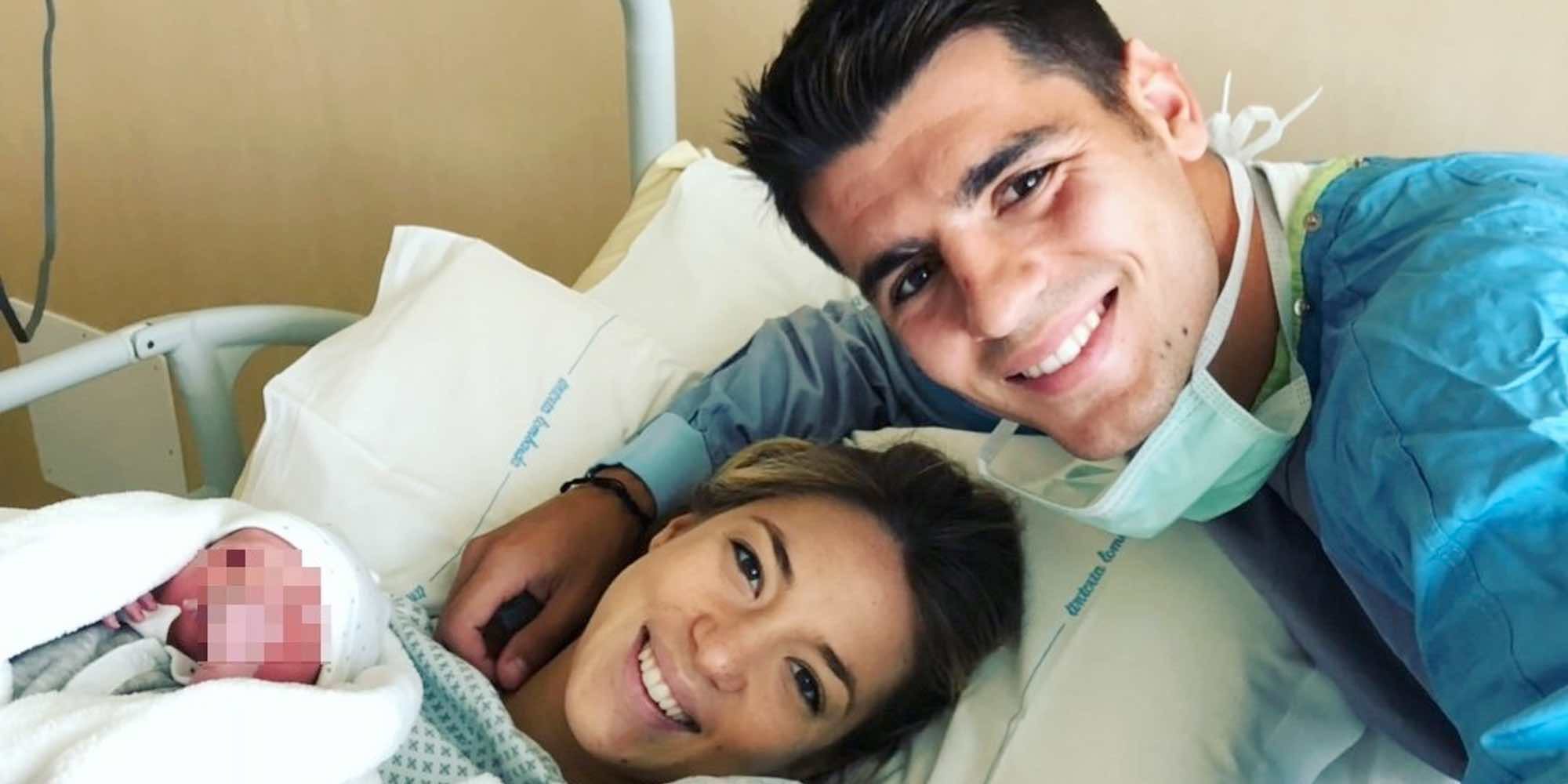 La romántica dedicatoria del gol de Álvaro Morata para Alice Campello y sus hijos Alessandro y Leonardo