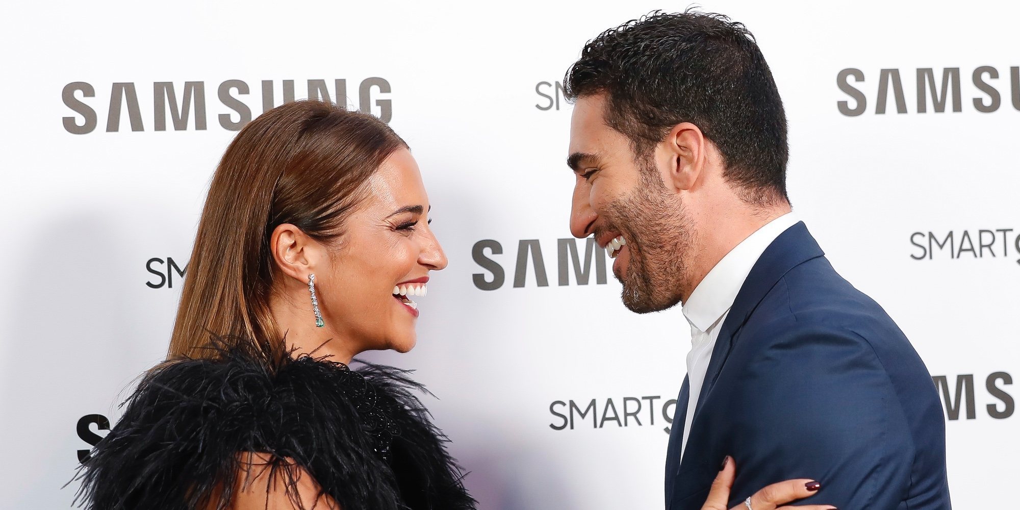 Paula Echevarría y Miguel Ángel Silvestre, pura complicidad tras volver a coincidir por trabajo