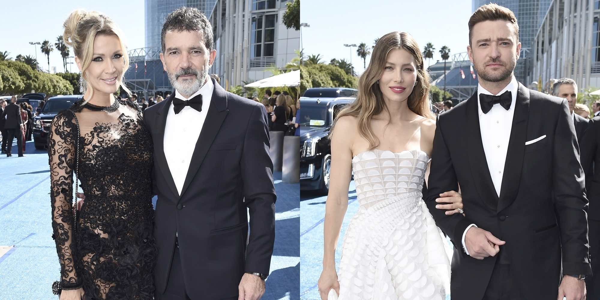 Antonio Banderas y Nicole Kimpel, Justin Timberlake y Jessica Biel,... las parejas de los Emmys 2018