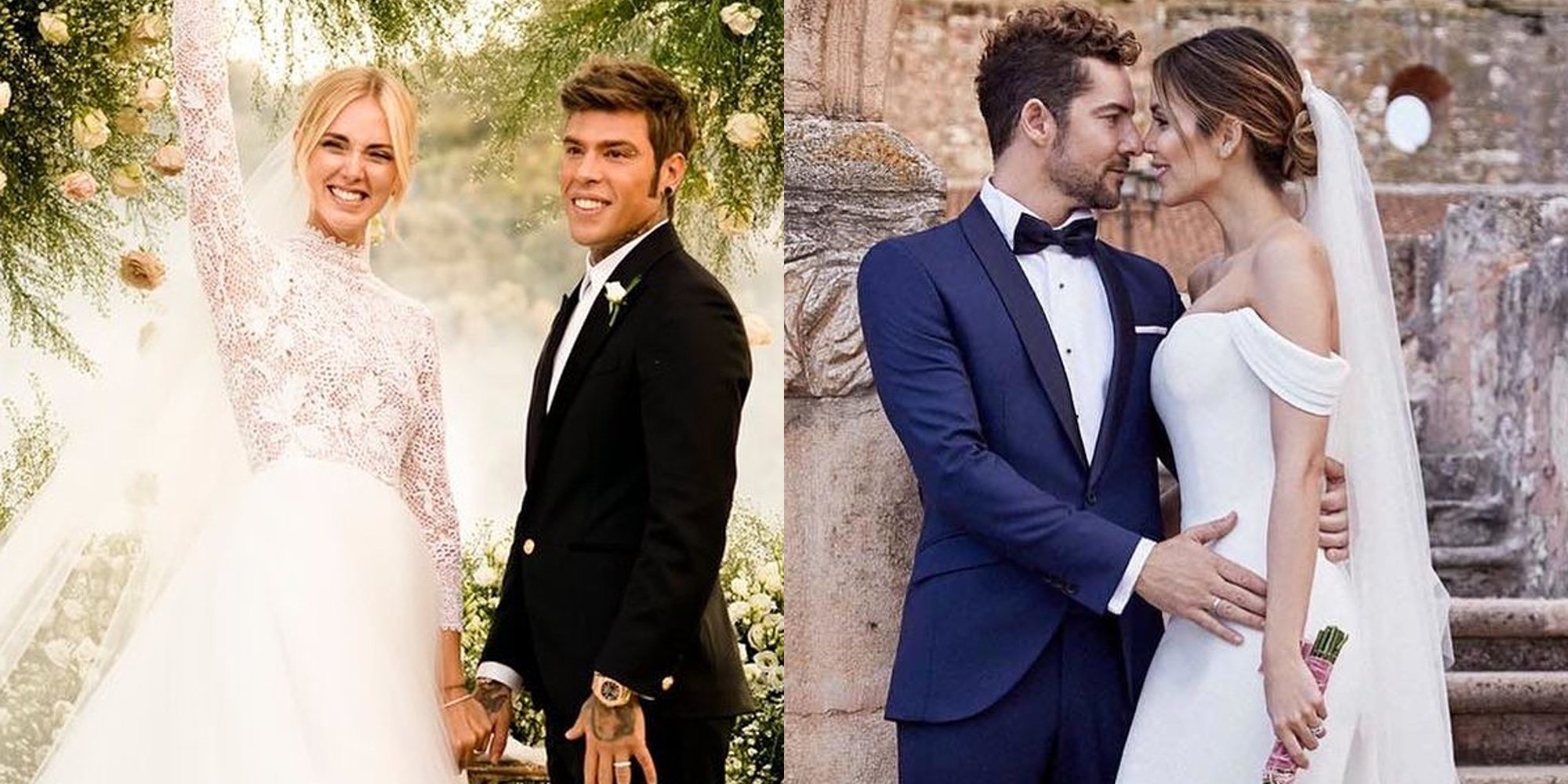 Chiara Ferragni y Fedez, Bisbal y Rosanna Zanetti... Así han sido las bodas más espectaculares del verano 2018