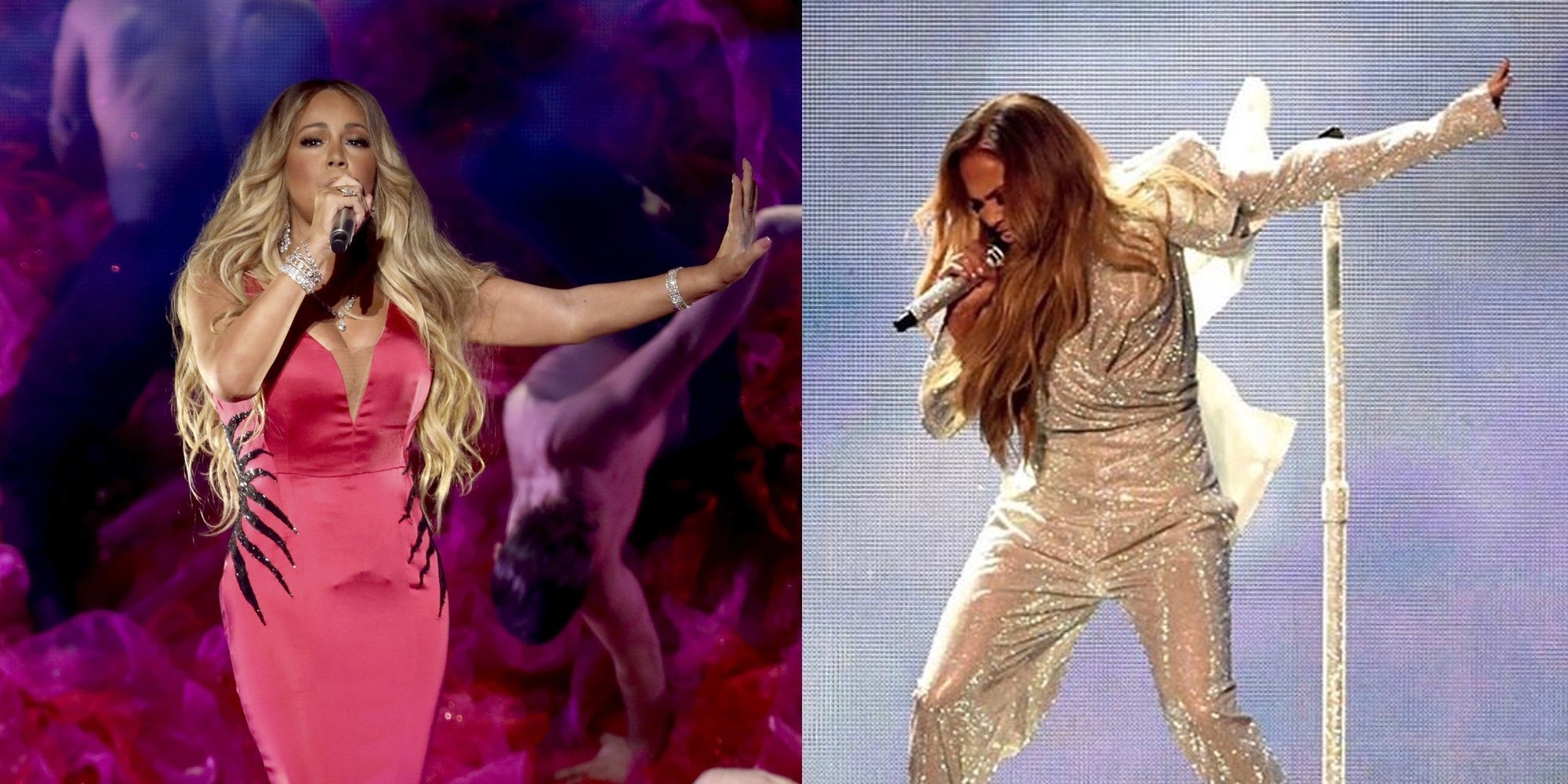 Jennifer Lopez y Mariah Carey deslumbran en las actuaciones de los American Music Awards 2018