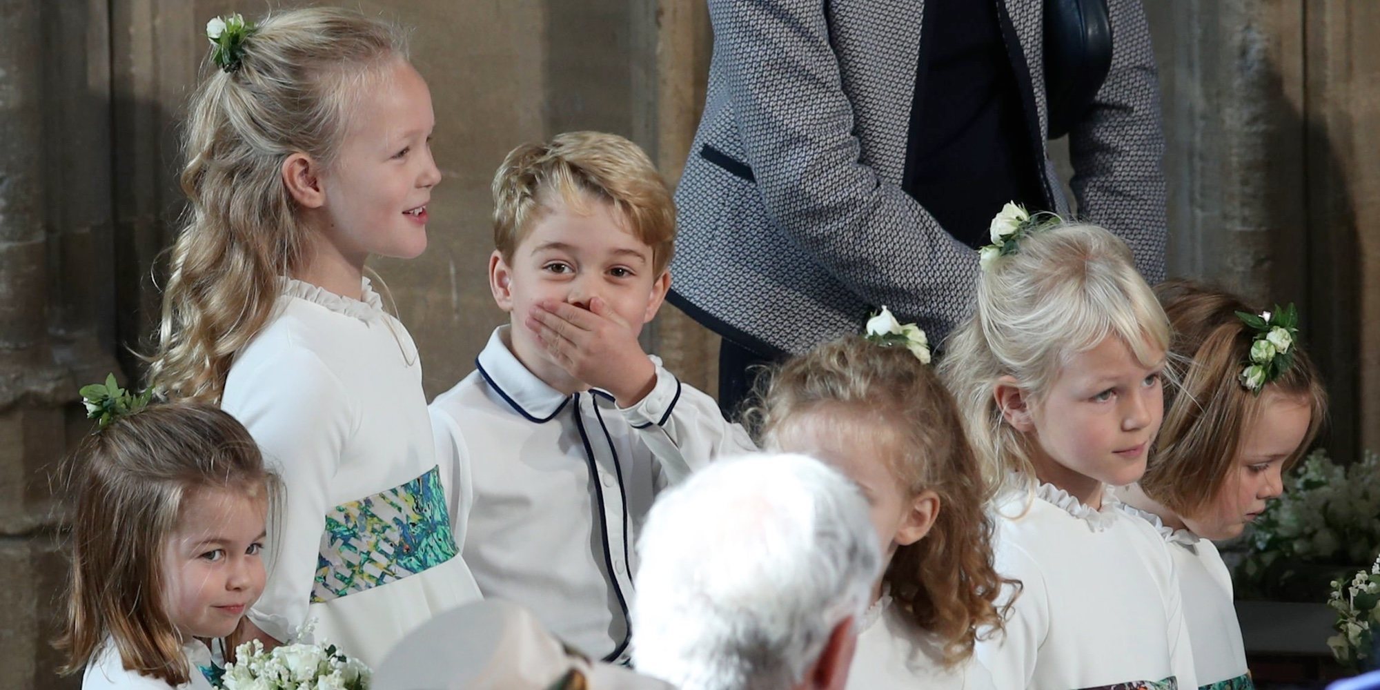 El Príncipe Jorge y Savannah Phillips, dos royals traviesos en la boda de Eugenia de York y Jack Brooksbank