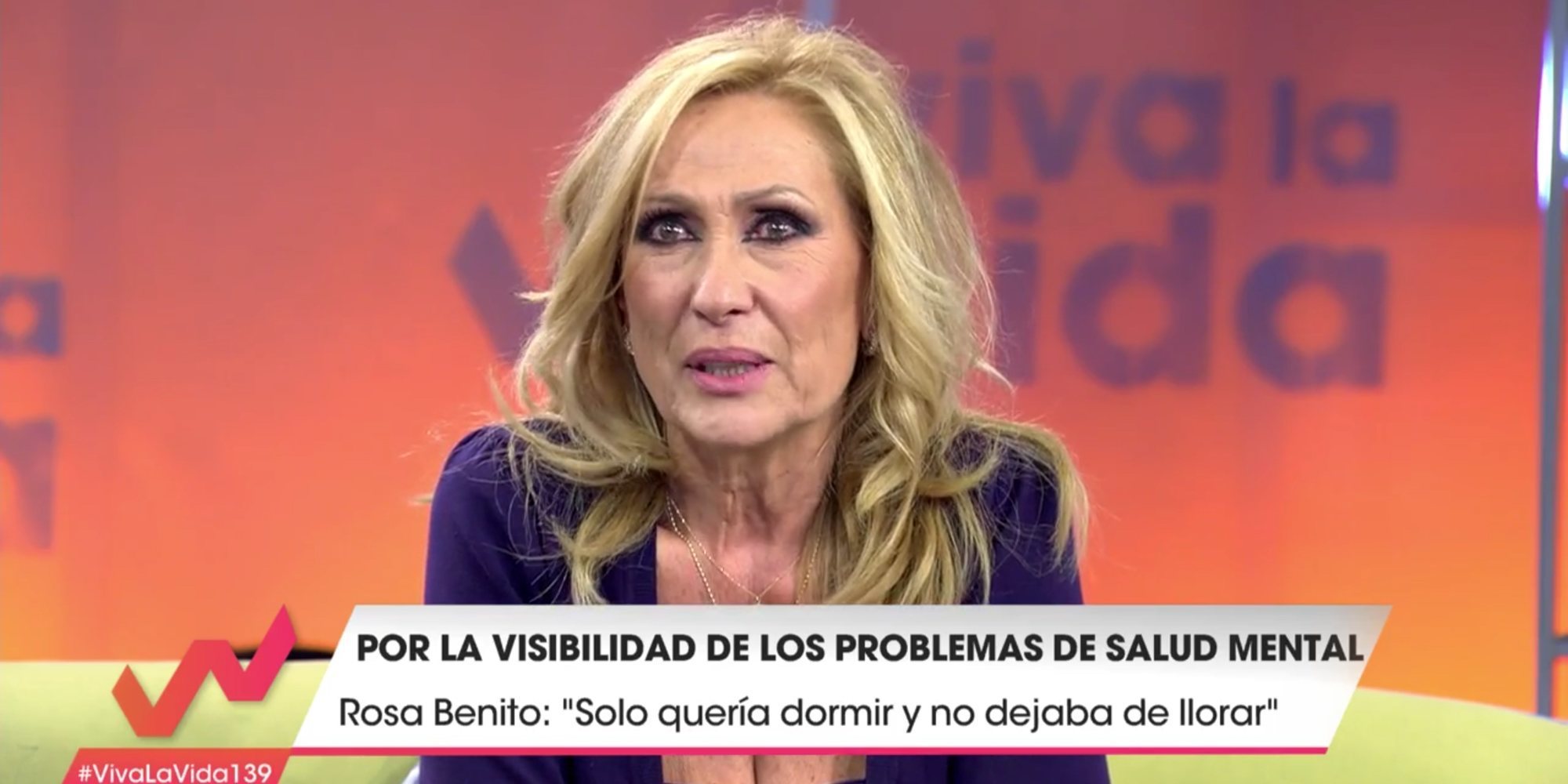 Rosa Benito habla por primera vez de su depresión: "No paraba de llorar y solo quería dormir"