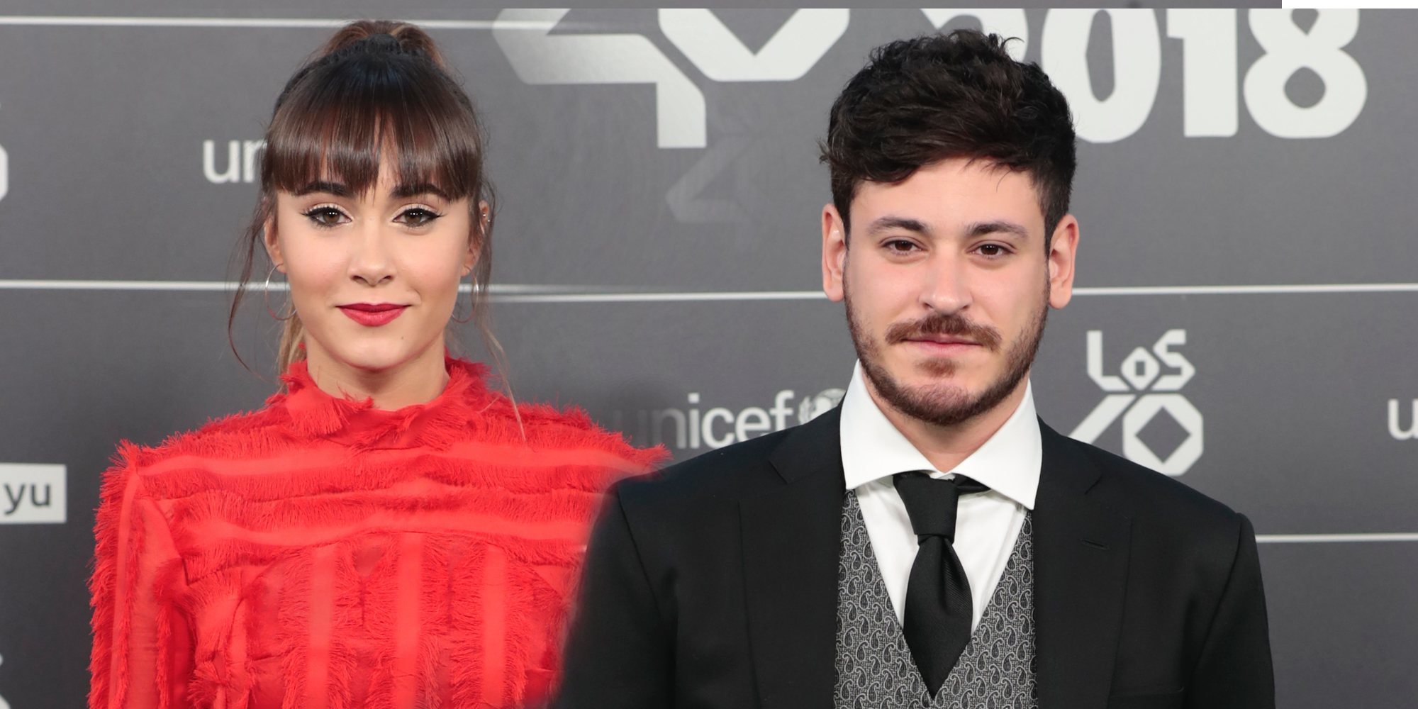 El reencuentro entre Aitana y Cepeda con Miguel Bernardeau presente en los 40 Music Awards 2018