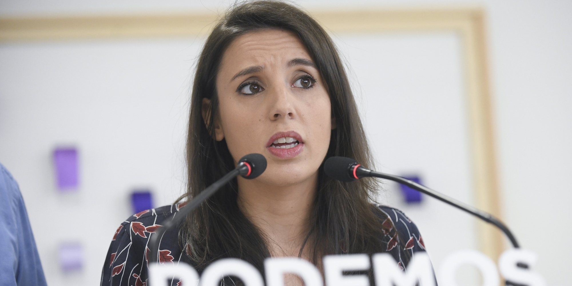 Irene Montero reaparece en público, por primera vez, tras convertirse en madre