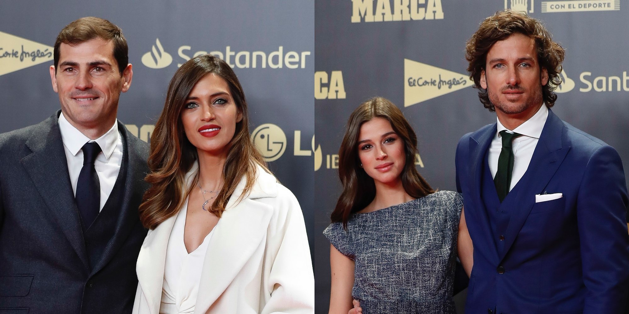 Iker Casillas y Feliciano López presumen de Sara Carbonero y Sandra Gago en el 80 aniversario diario Marca