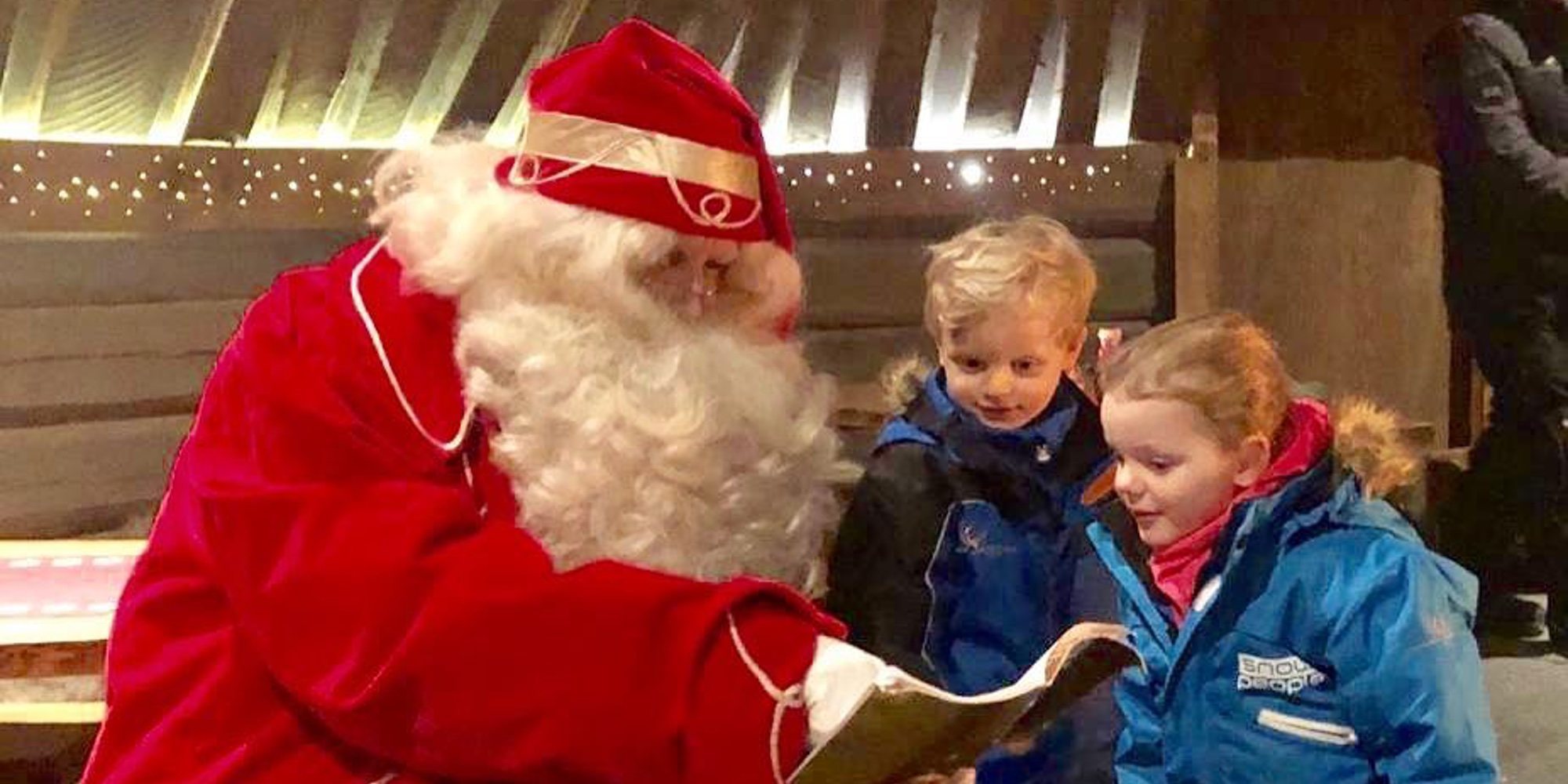 El emocionante encuentro de Jacques y Gabriella de Mónaco con Papá Noel en Laponia