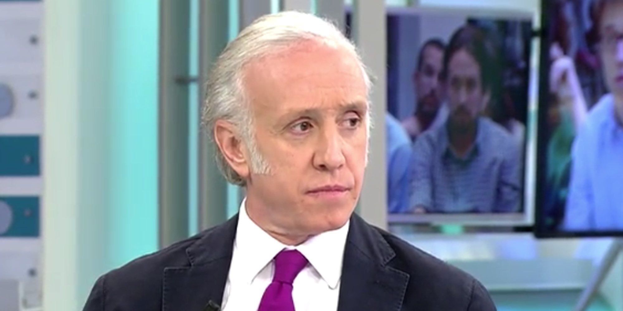 Eduardo Inda finge una supuesta agresión por parte de una cámara y 'Todo es mentira' lo desmiente