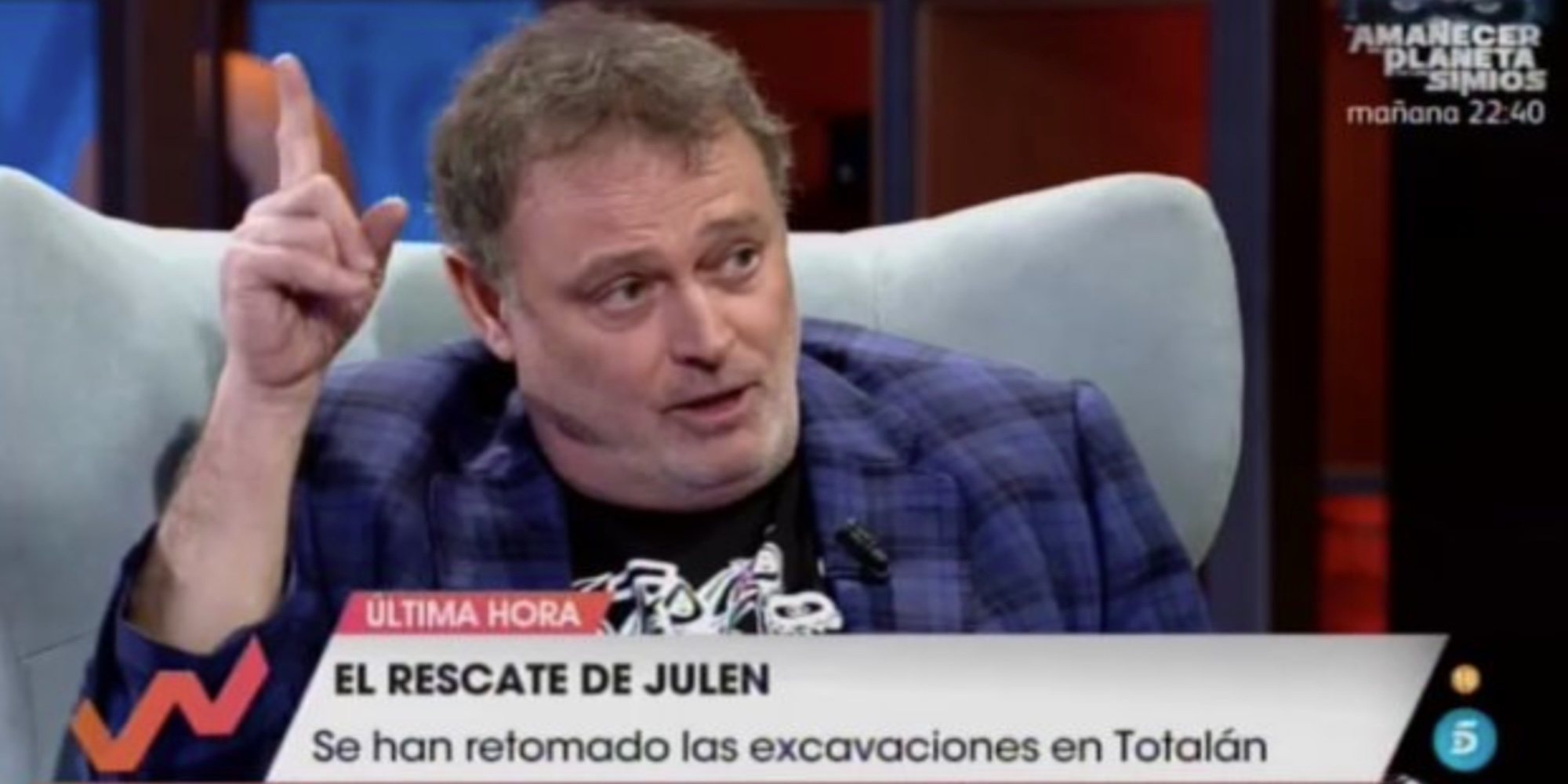 Pablo Carbonell, muy criticado por sus comentarios sobre el rescate de Julen, el niño del pozo de Totalán