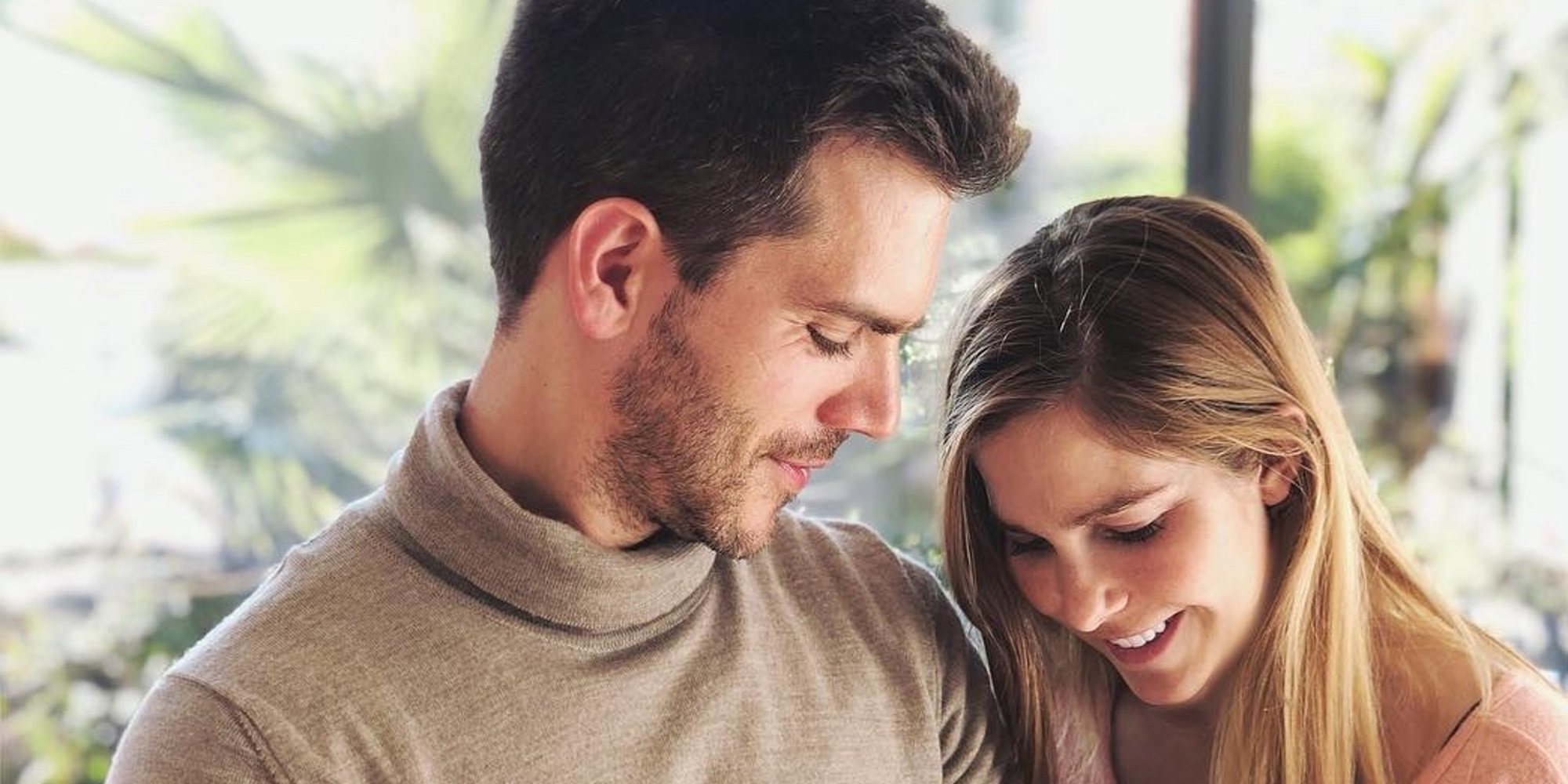 Natalia Sánchez y Marc Clotet celebran el primer mes de Lia con una fotografía familiar