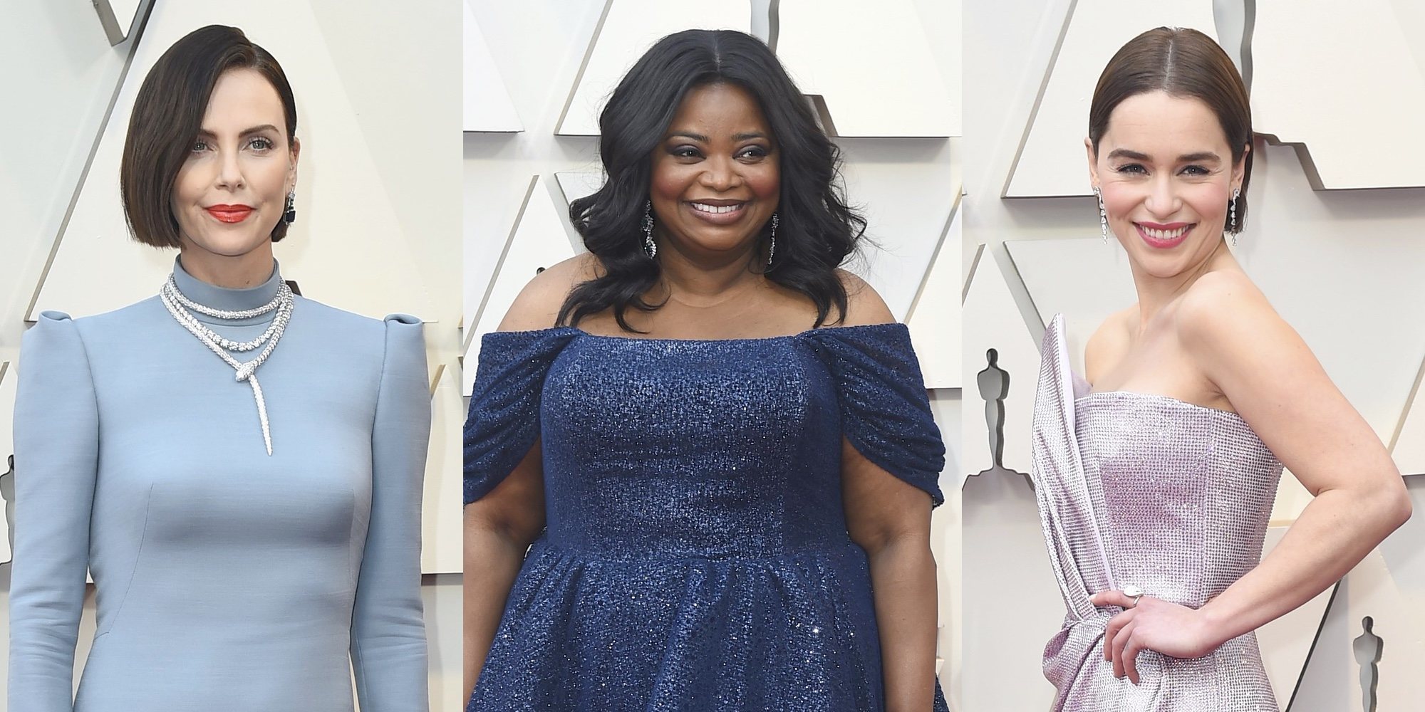 Emilia Clarke, Octavia Spencer y Charlize Theron, radiantes en la alfombra roja de los Oscar 2019