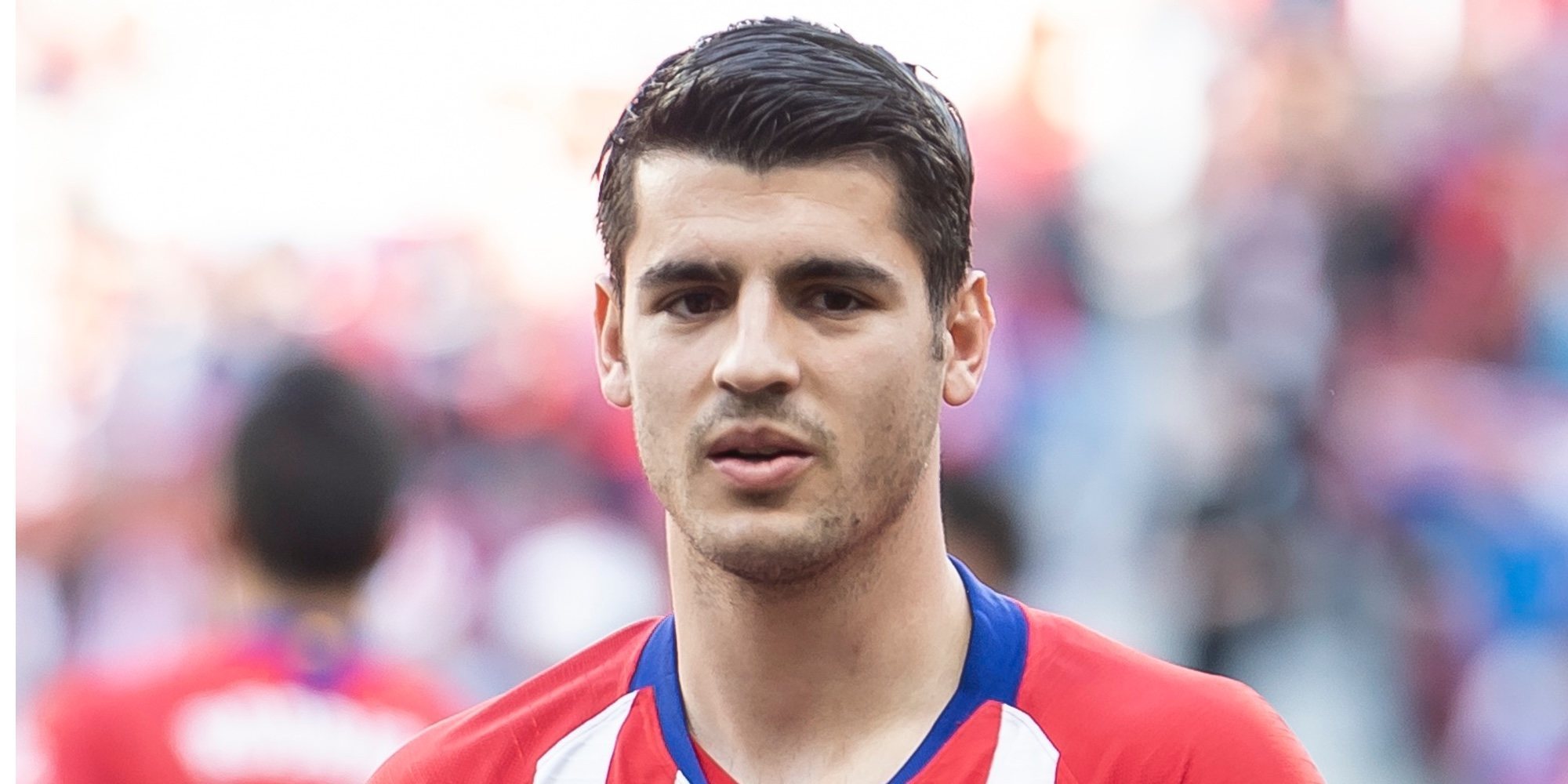 Los mellizos de Álvaro Morata, su amuleto de la suerte en su primera visita al Wanda Metropolitano