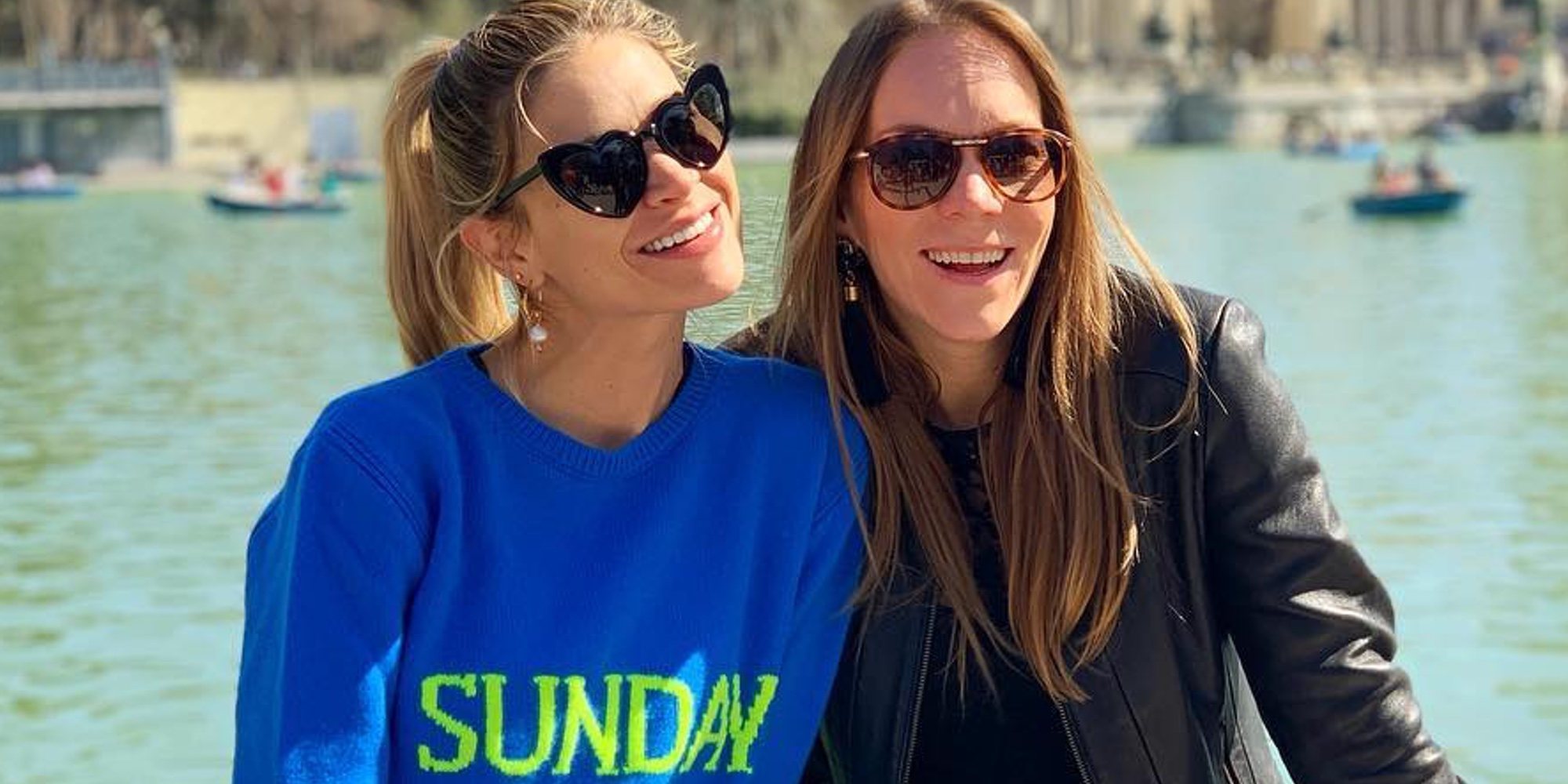 Carla Pereyra disfruta de su primer paseo por el Retiro con su hija Valentina