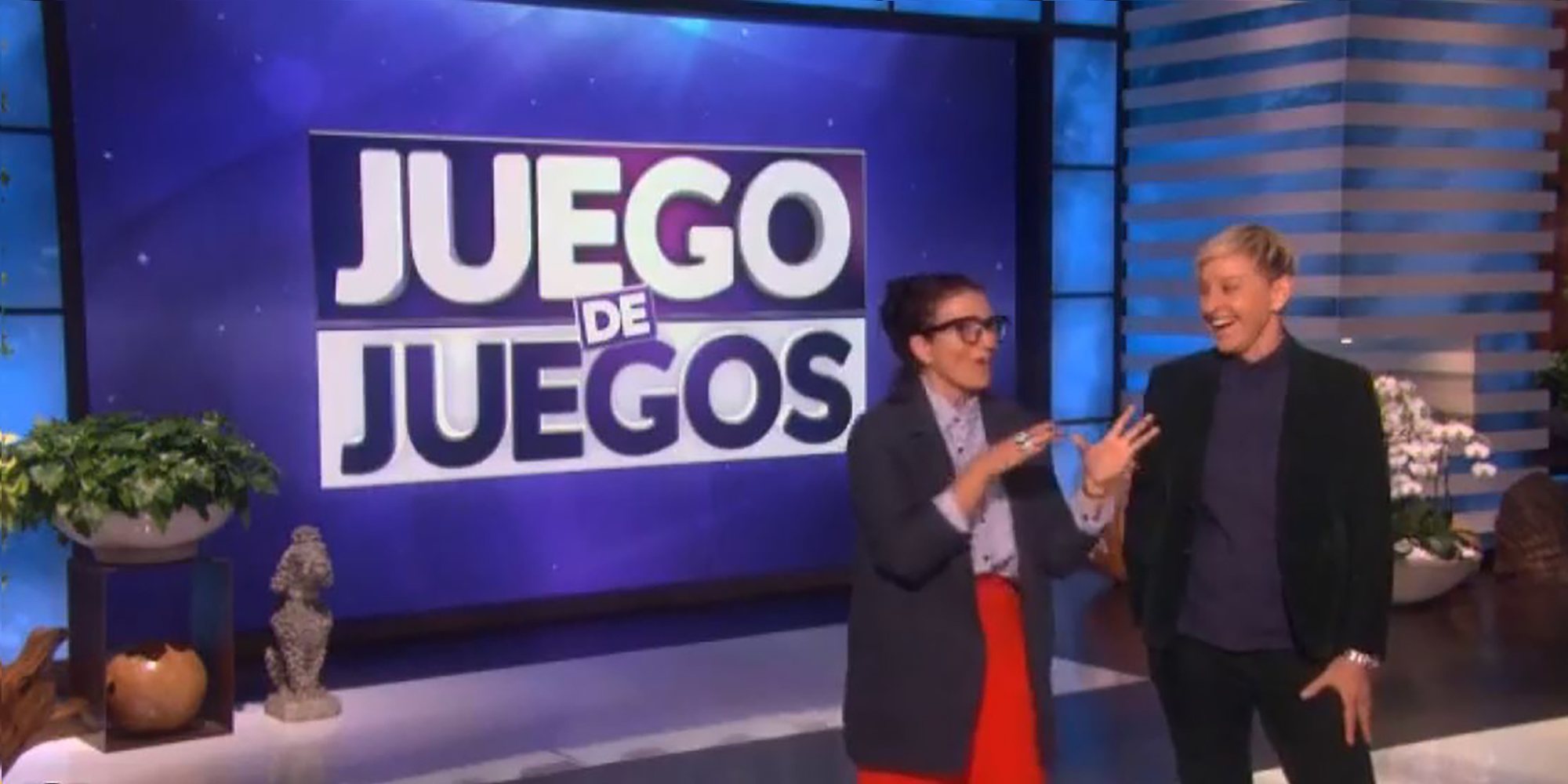 Así fue la visita de Silvia Abril a Ellen DeGeneres para promocionar 'Juego de Juegos'