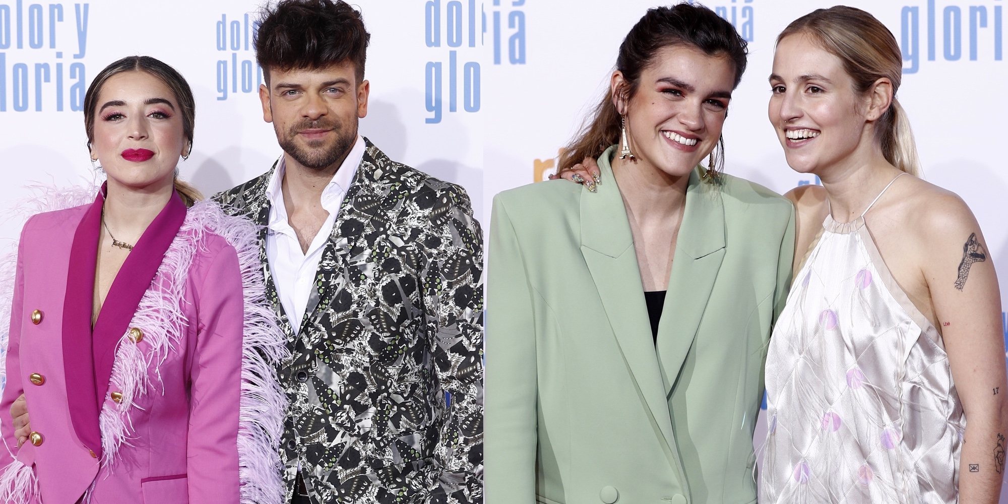 María Villar, Ricky Merino, Mimi Doblas y Amaia se reencuentran en el estreno de 'Dolor y gloria'