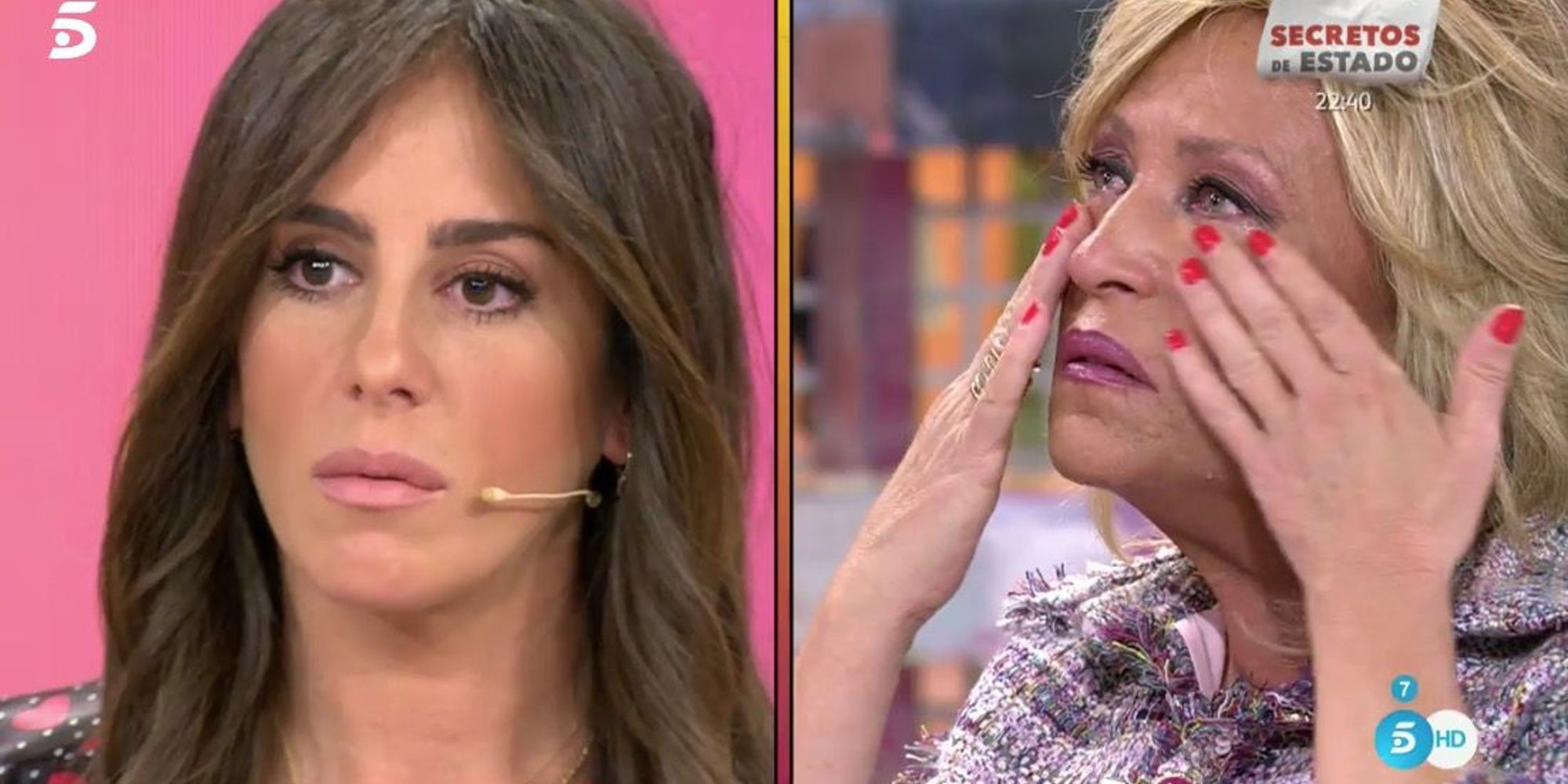 Anabel Pantoja hace llorar a Lydia Lozano en 'Sálvame': "De ti sí que me duele"