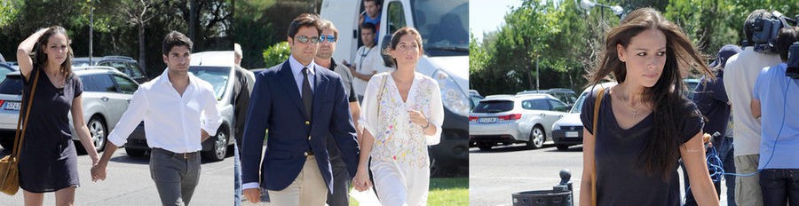 Eva González y Lourdes Montes arropan a Cayetano y Fran Rivera en la capilla ardiente de Belén Ordoñez