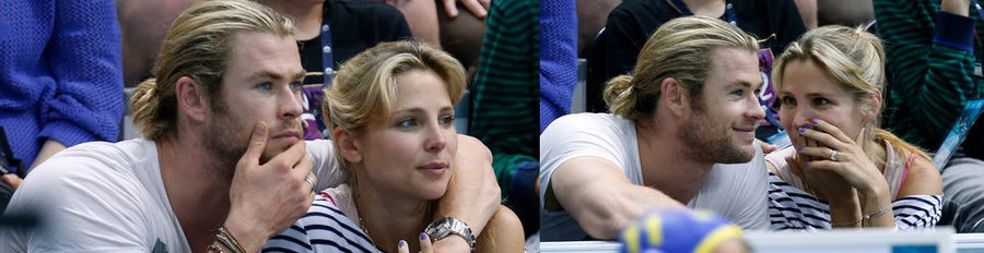 Elsa Pataky y Chris Hemsworth, amor y confidencias en las gradas de los Juegos Olímpicos de Londres 2012