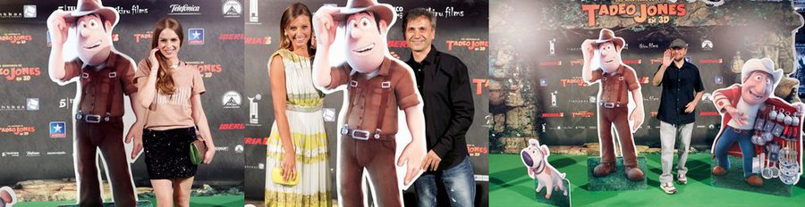 Carla Nieto y Santiago Segura arropan a Michelle Jenner y José Mota en el estreno de 'Las aventuras de Tadeo Jones'