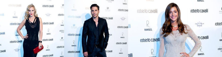 Roberto Cavalli reune a Malena Costa, Miguel Ángel Silvestre, Edurne y Elena Furiase en su tienda de Madrid