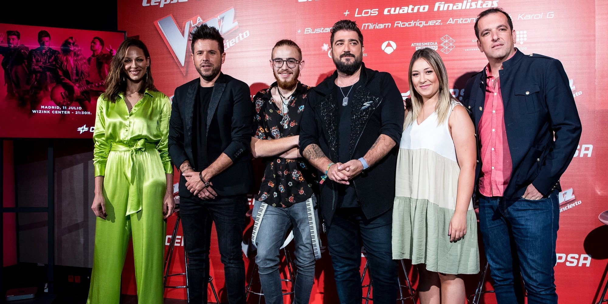 Pablo López, Antonio Orozco y Eva González presentan el concierto de 'La Voz' con sorpresa incluida