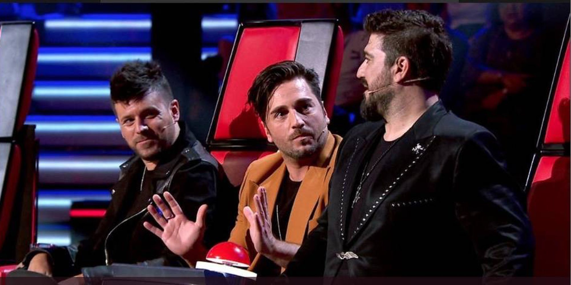 David Bustamante y Antonio Orozco protagonizan un tenso momento en la semifinal de 'La voz senior'