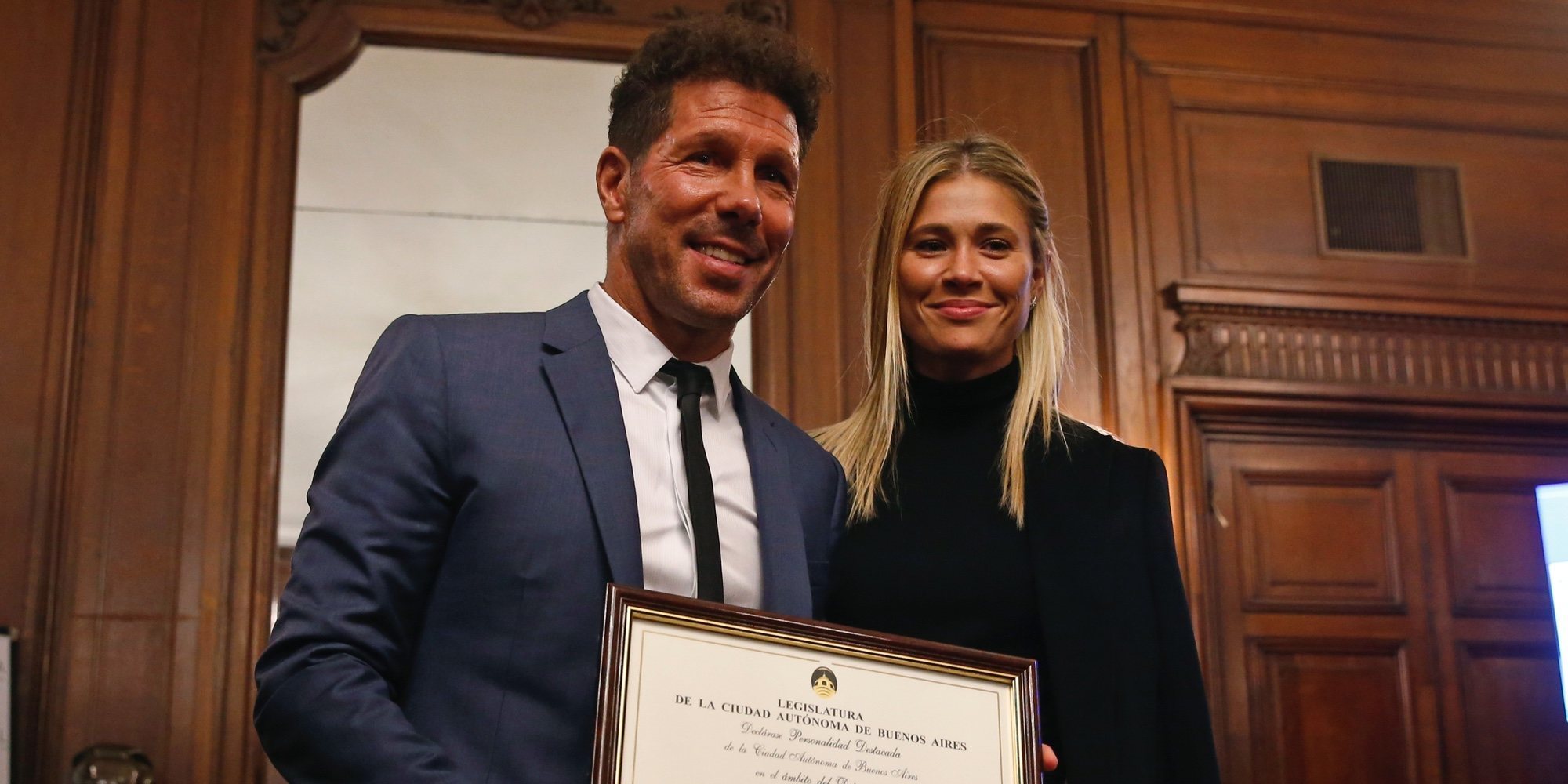 Diego Simeone es reconocido como Personalidad destacada de la Ciudad de Buenos Aires