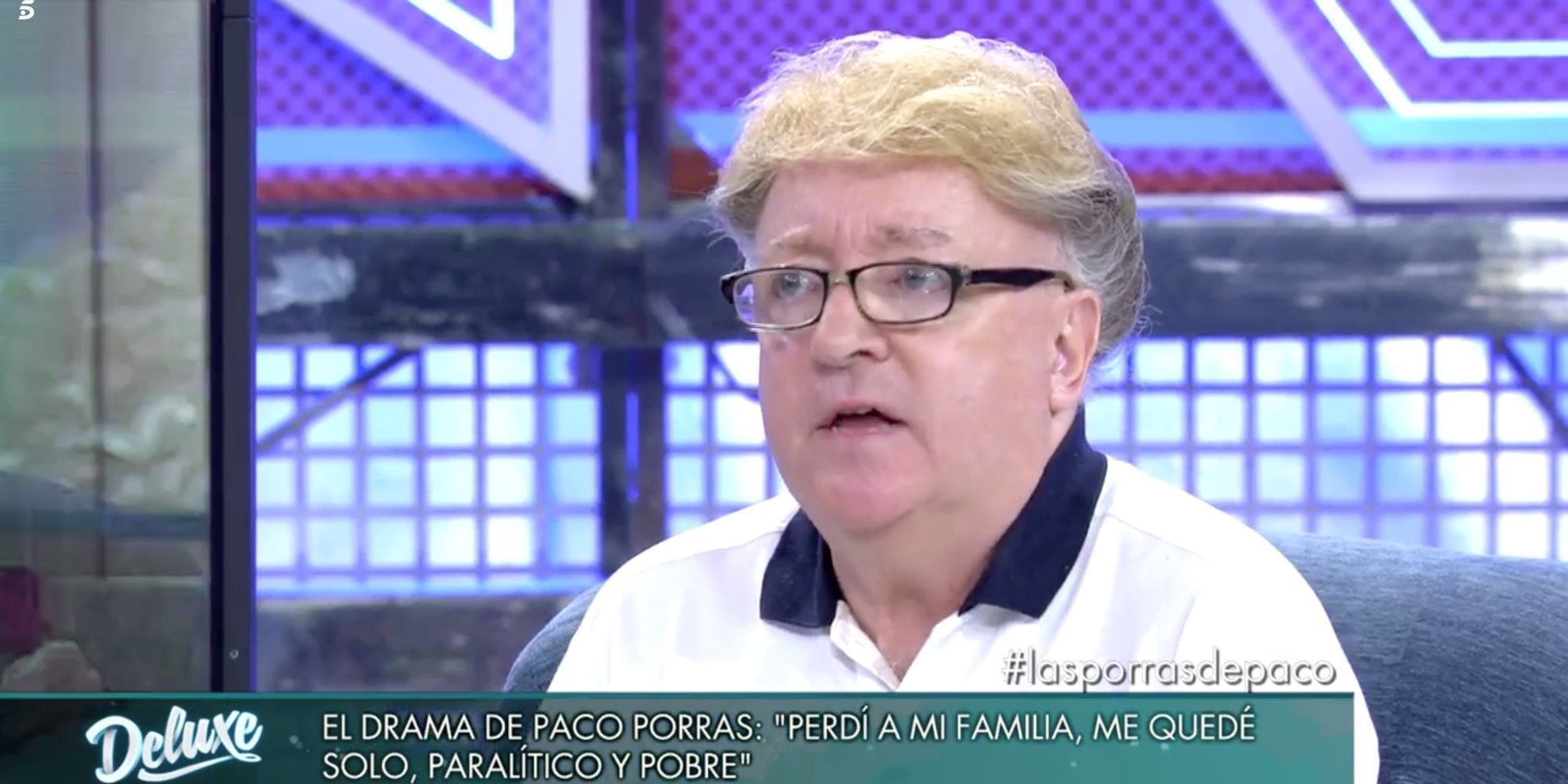 El drama de Paco Porras: arruinado, enfermo y sin poder ver a su hijo