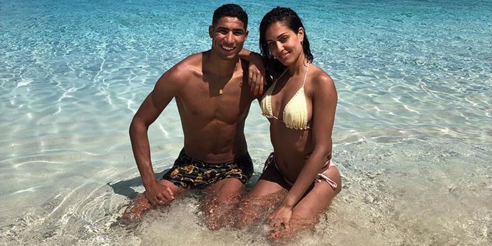 Las románticas vacaciones de Hiba Abouk y su novio Achraf Hakimi