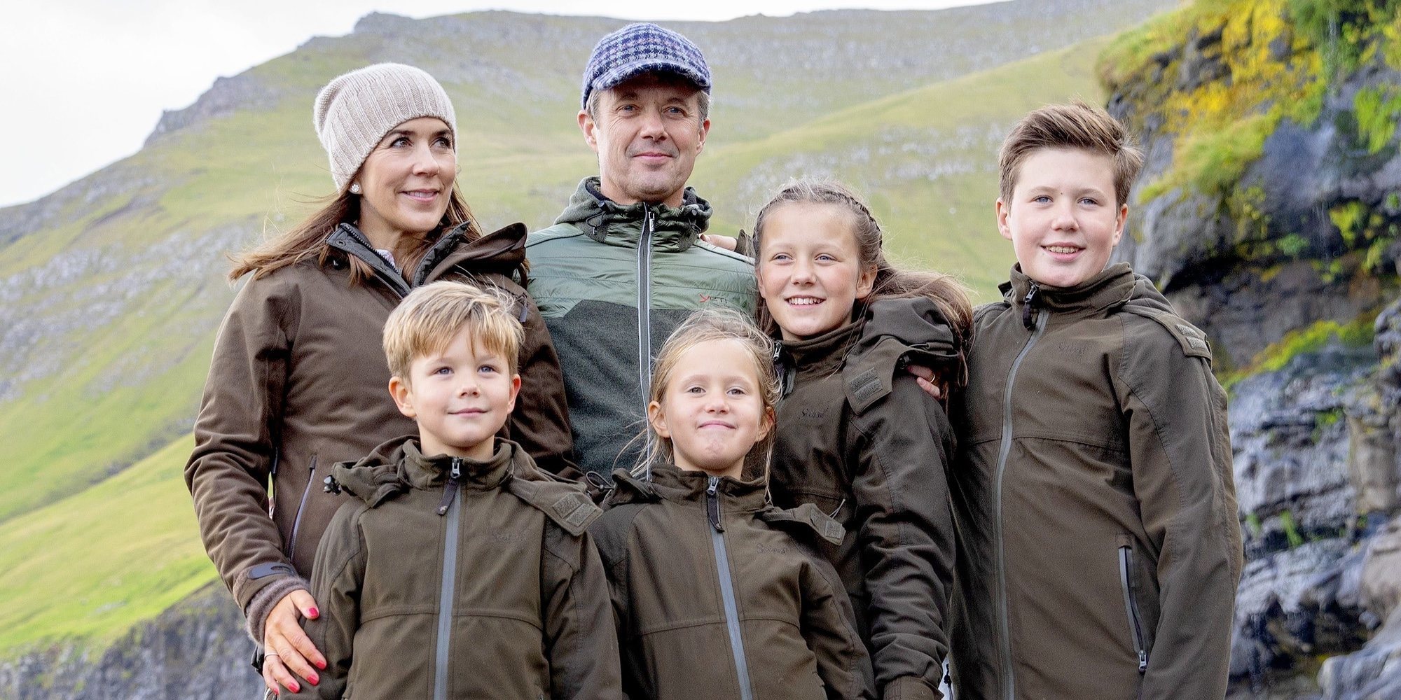 El día más aventurero de Federico y Mary de Dinamarca y sus hijos Christian, Isabel, Vicente y Josefina