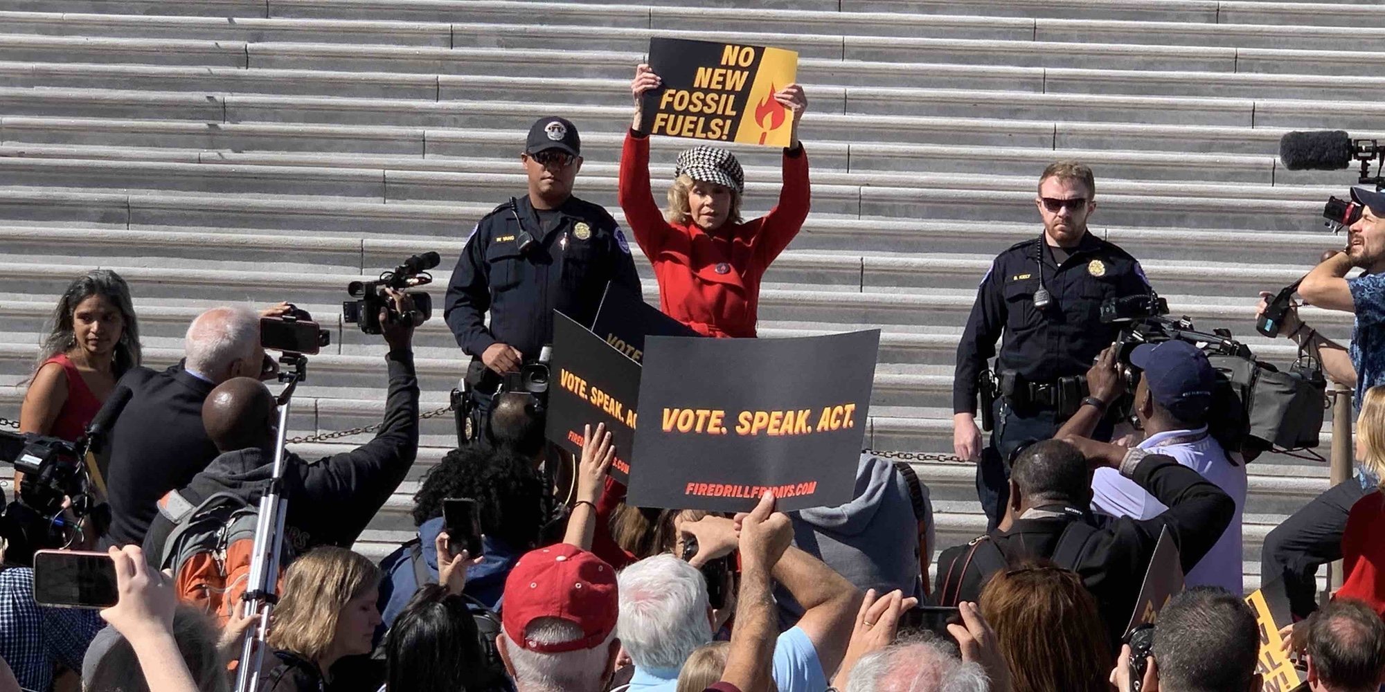 Jane Fonda, detenida a los 81 años por manifestarse contra el cambio climático