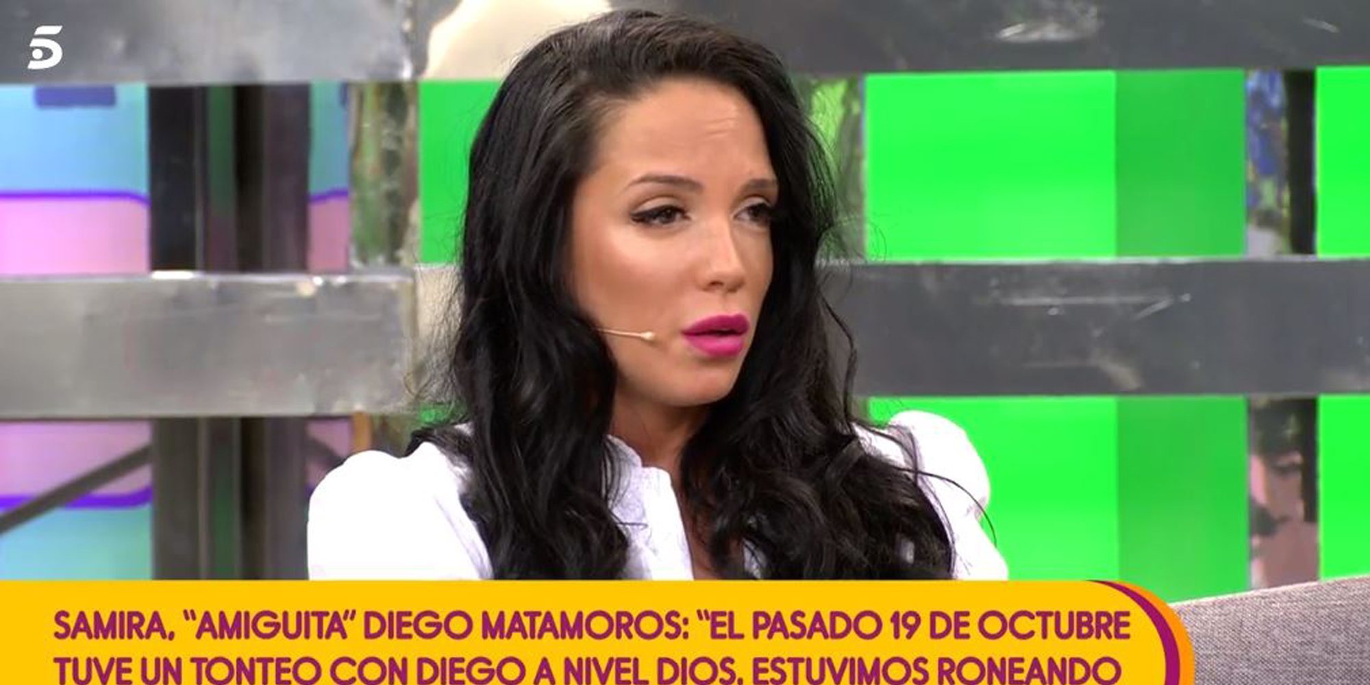 Samira explica su encuentro con Diego Matamoros en 'Sálvame': "Tuvimos un roneo nivel Dios"