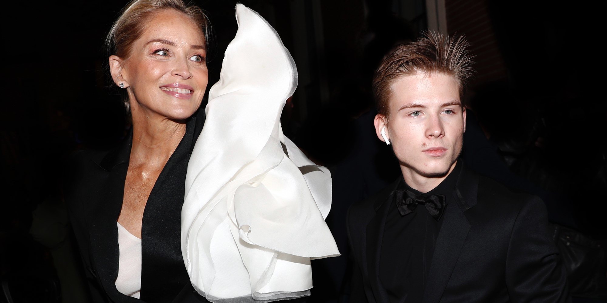 El hijo de Sharon Stone, Roan Joseph Bronstein, el gran protagonista de los premios Harper's Bazaar 2019