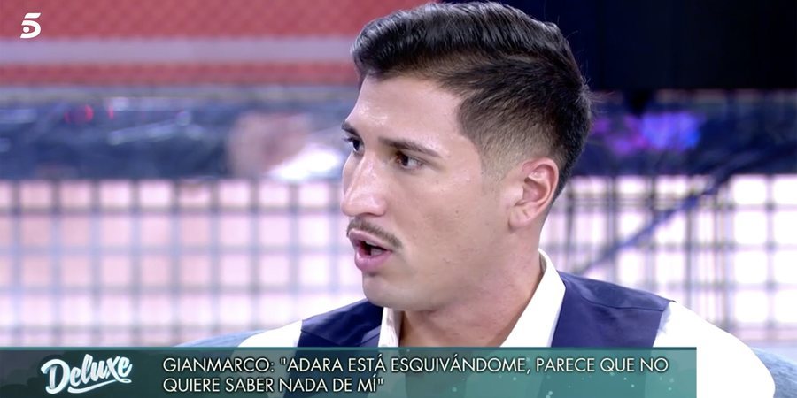 Gianmarco, muy dolido con Adara Molinero en 'Sábado Deluxe': "No puedo sufrir todo el tiempo. Me merezco respeto"