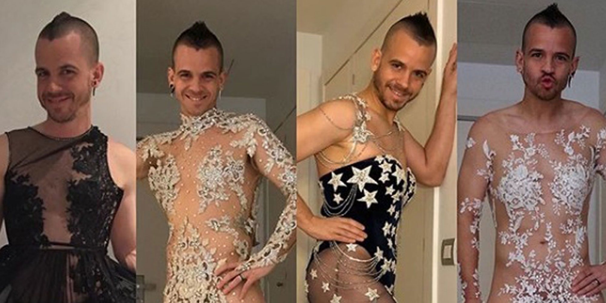 David Muñoz cumple con la tradición y vuelve a ponerse el vestido de Nochevieja 2019 de Cristina Pedroche