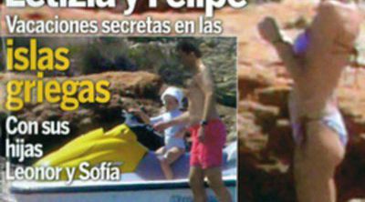 La Princesa Letizia pillada de nuevo en bikini durante sus vacaciones en las islas griegas