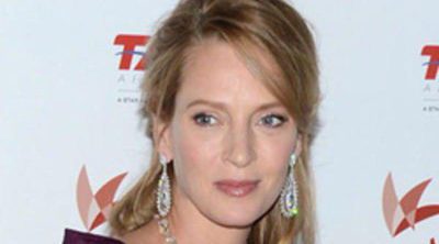 Uma Thurman y Arpad Busson vuelven a la vida social tras ser padres de una niña de nombre desconocido