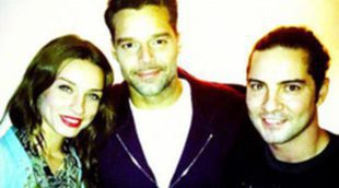 David Bisbal disfruta de la actuación de Ricky Martin en 'Evita' junto a su novia Raquel Jiménez